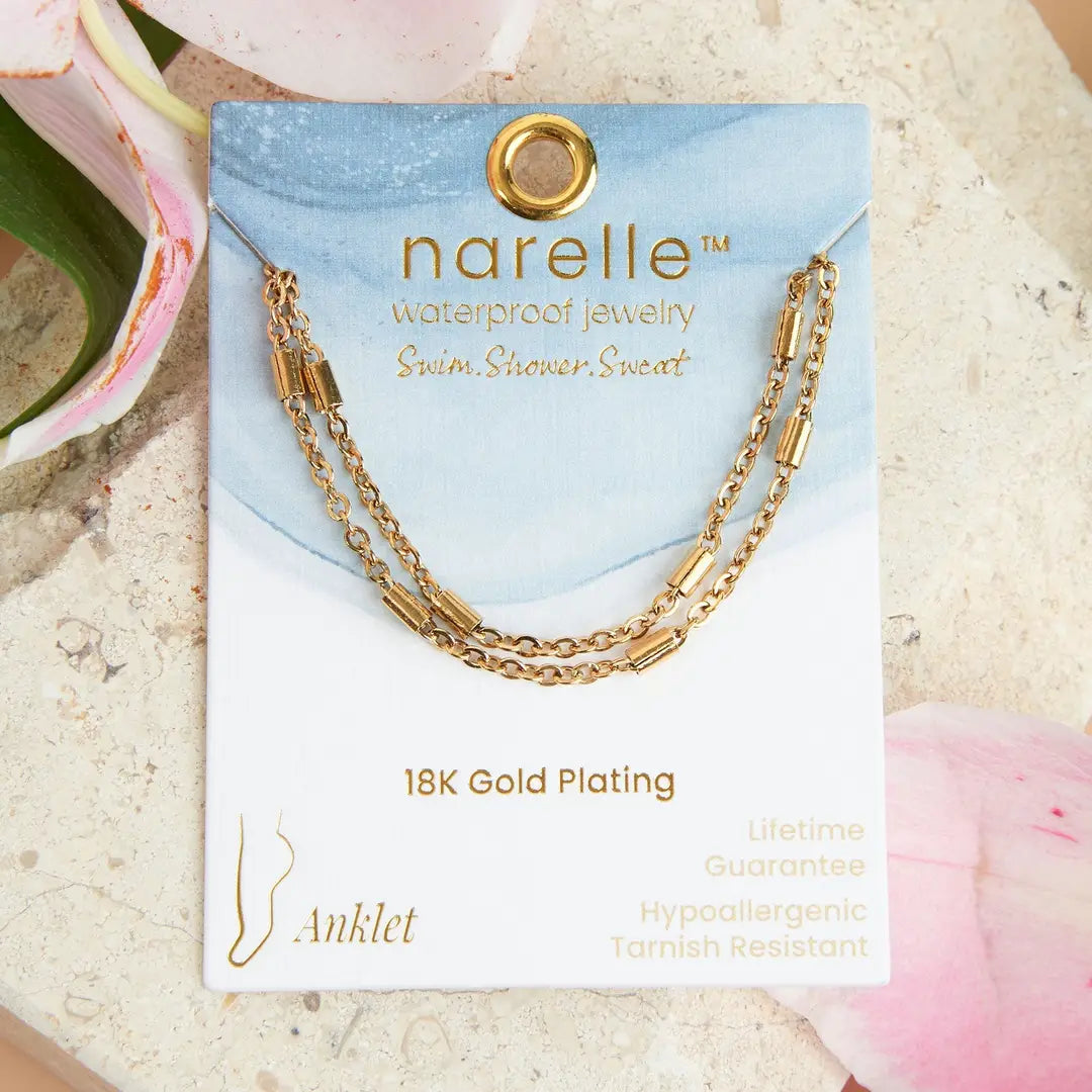 Narelle Waterproof Dainty Bar Anklet