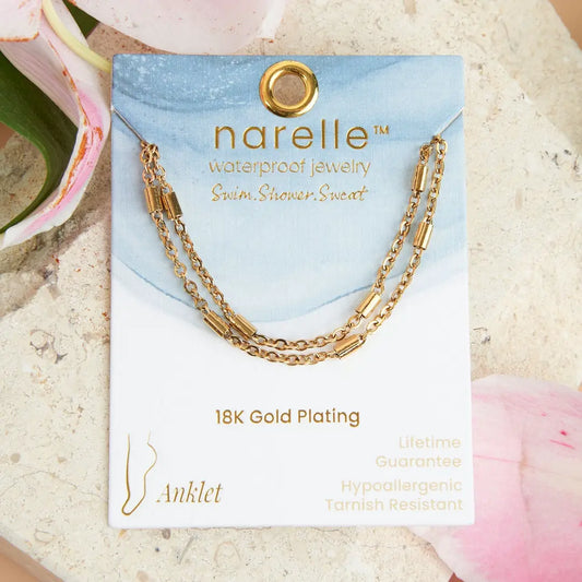 Narelle Waterproof Dainty Bar Anklet