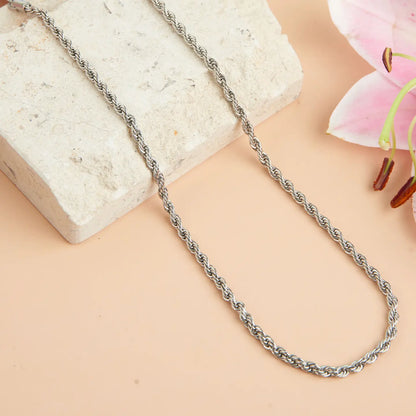 Narelle Silver Rope Chain 18" Waterproof Necklace