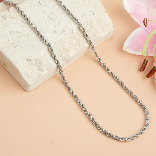 Narelle Silver Rope Chain 18" Waterproof Necklace