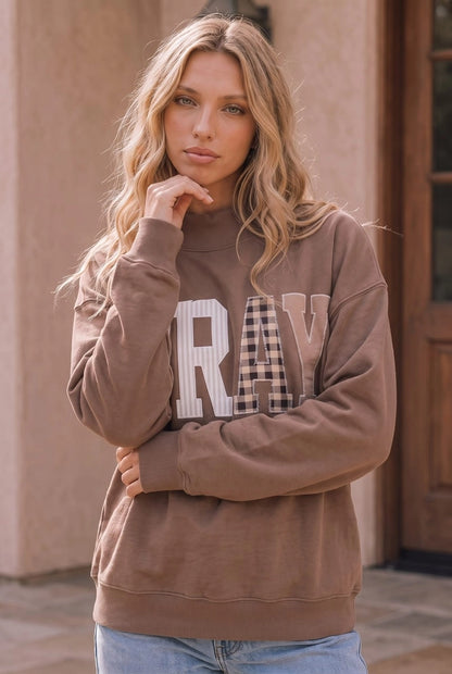 Pray Patchwork Sweatshirt