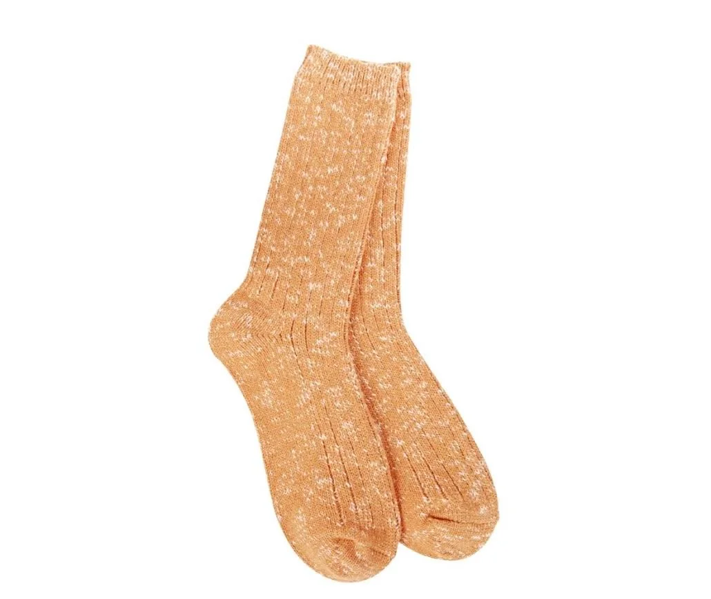 Weekend Cotton Slub Marled Crew Socks