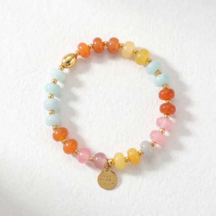 Amber Jade Bloom Bracelet