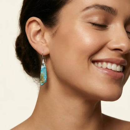 Heavenly Amazonite Hook Earrings