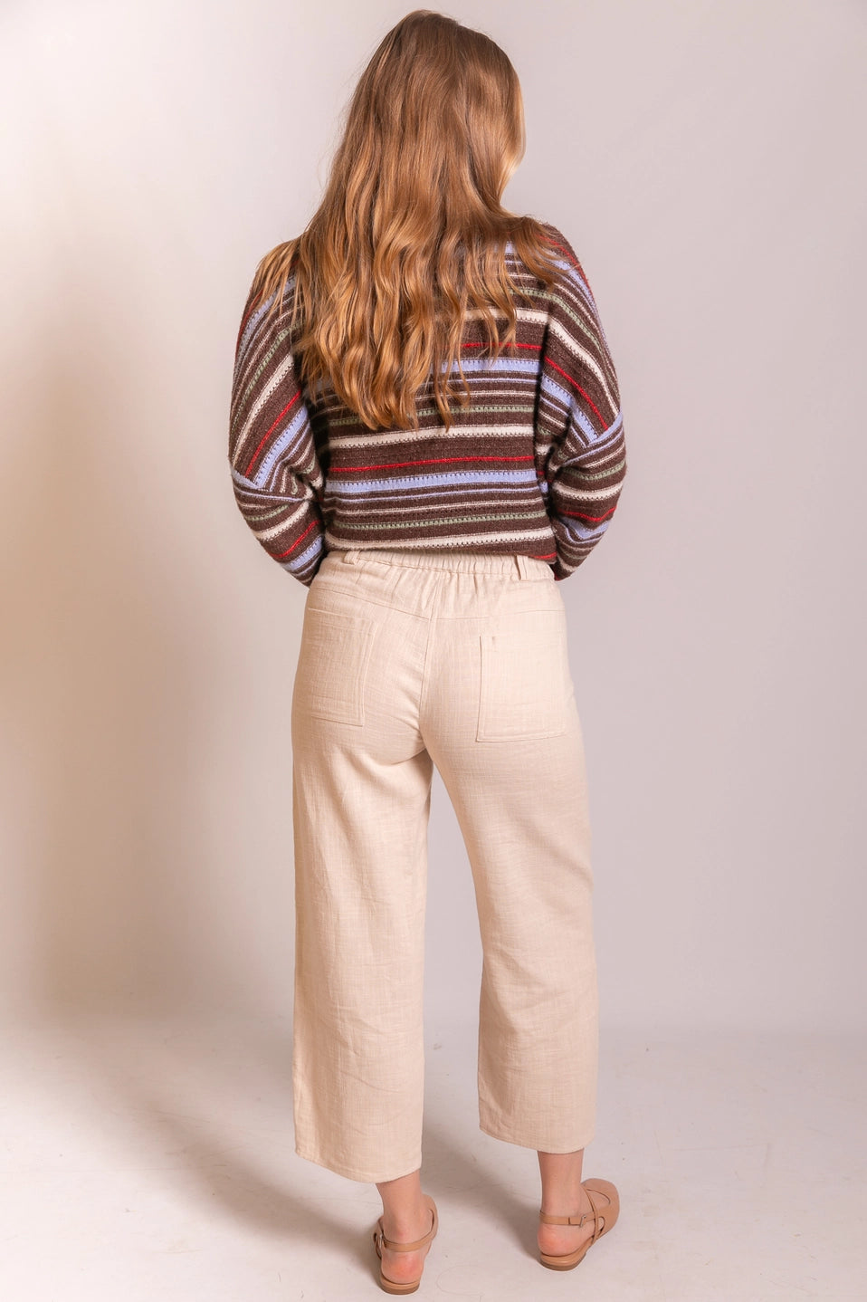 Ramie Cropped Trousers