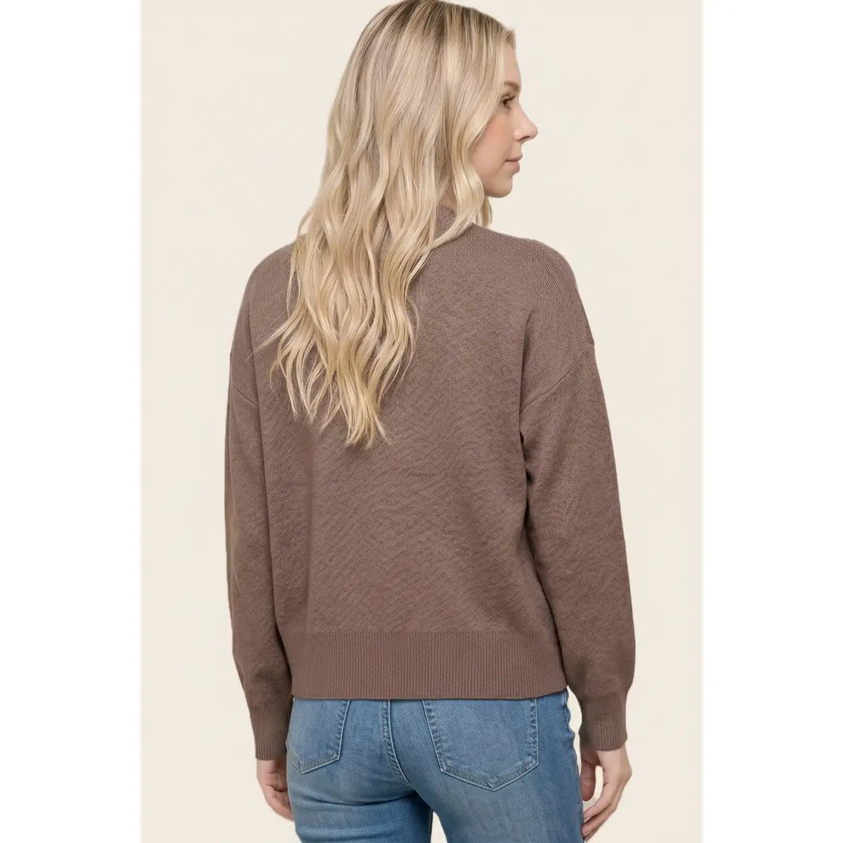 Solid Thick Sweater Cardigan