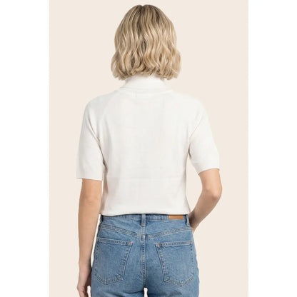 Short Sleeve Turtleneck Sweater