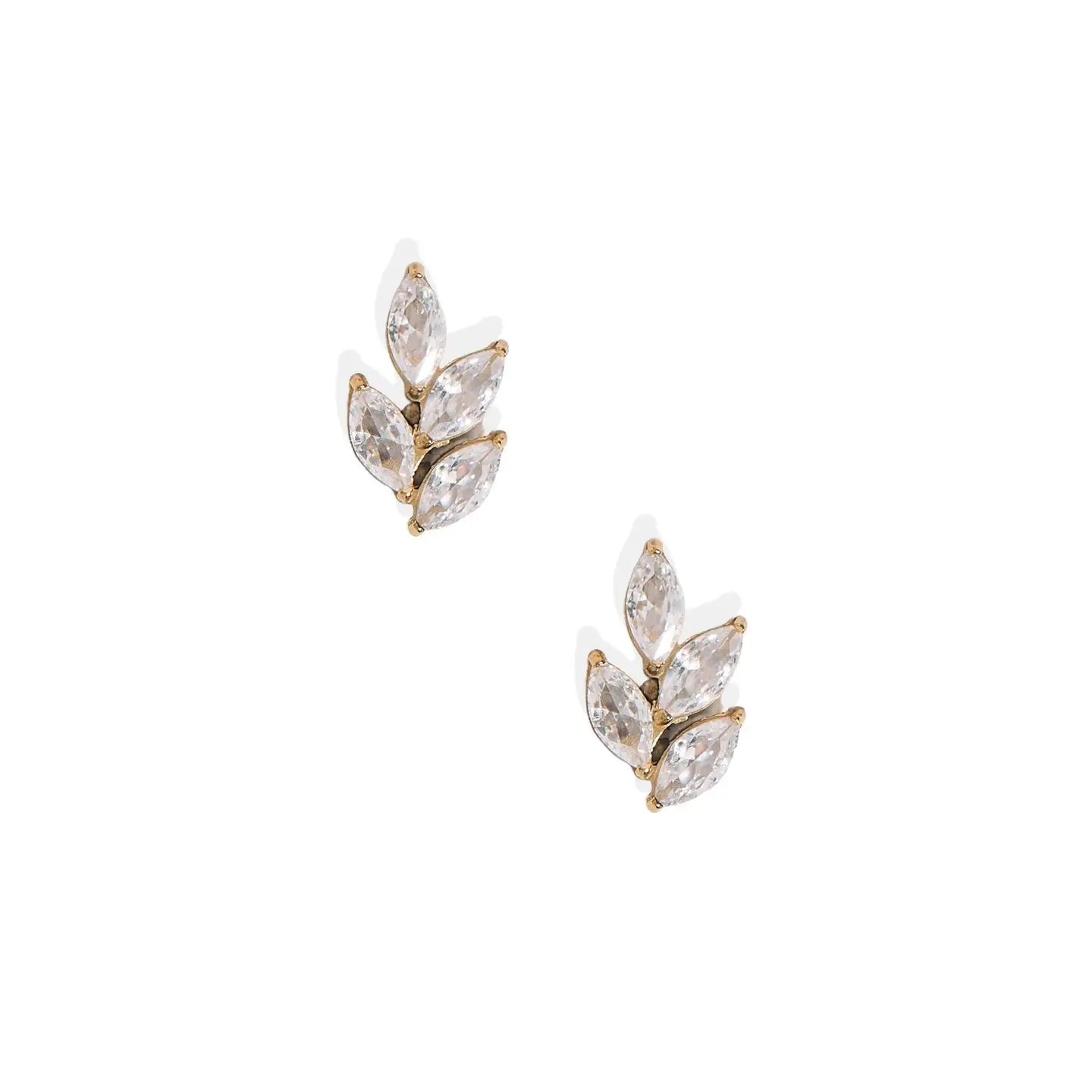 Laurel Gold | Screwback Stud Earrings