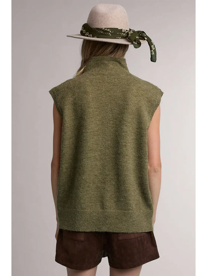 Mock Neck Sweater Vest