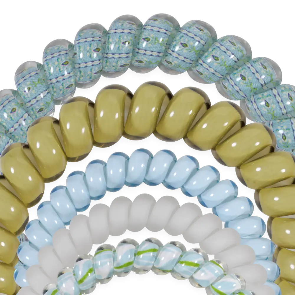 Spiral Hair Coils | Bay Breeze | Mixed