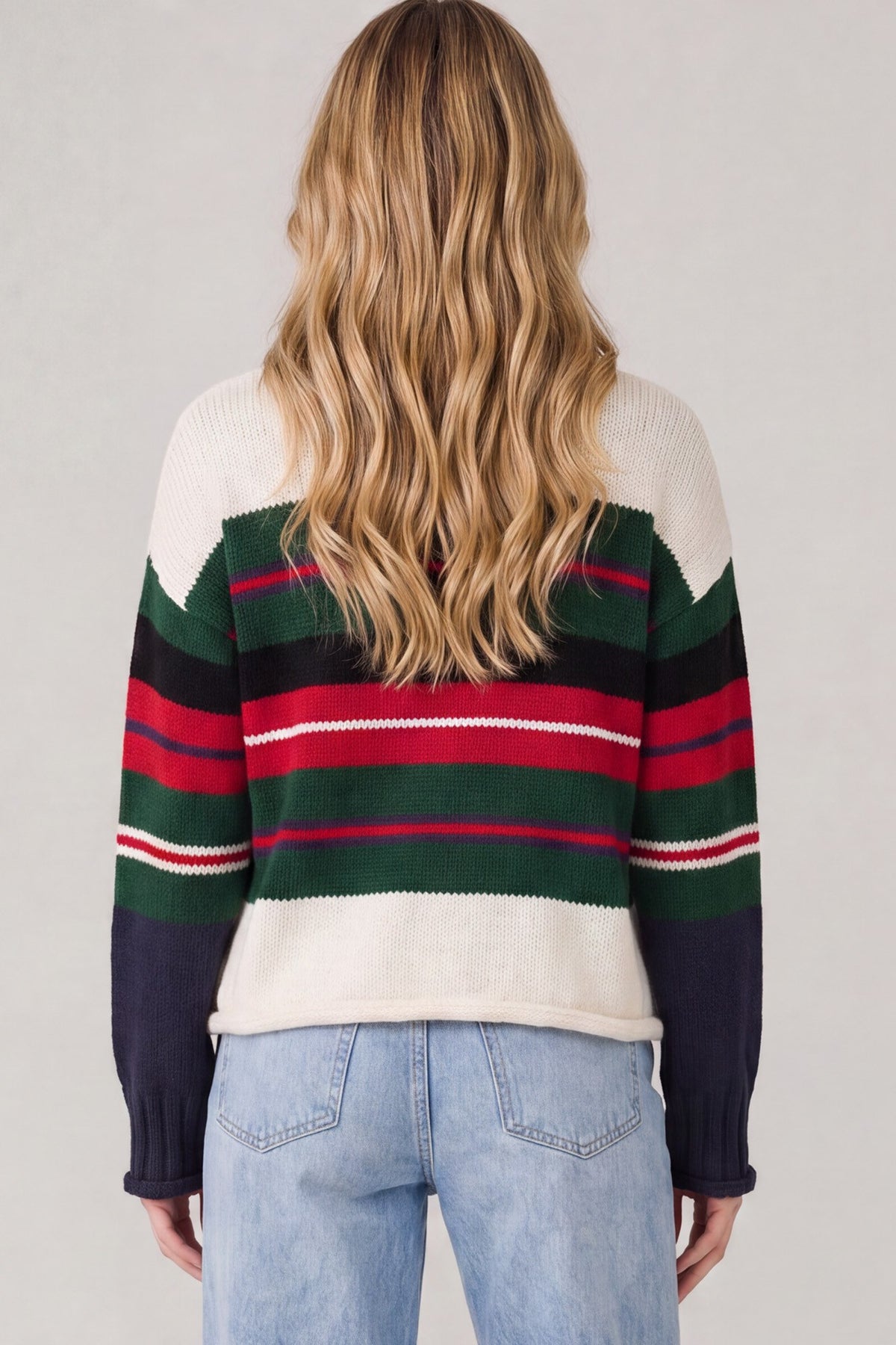 Long Sleeve Striped Sweater Top