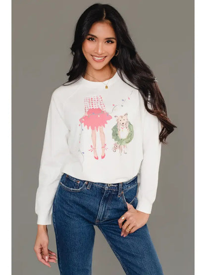 Christmas Girl & Dog Sweatshirt