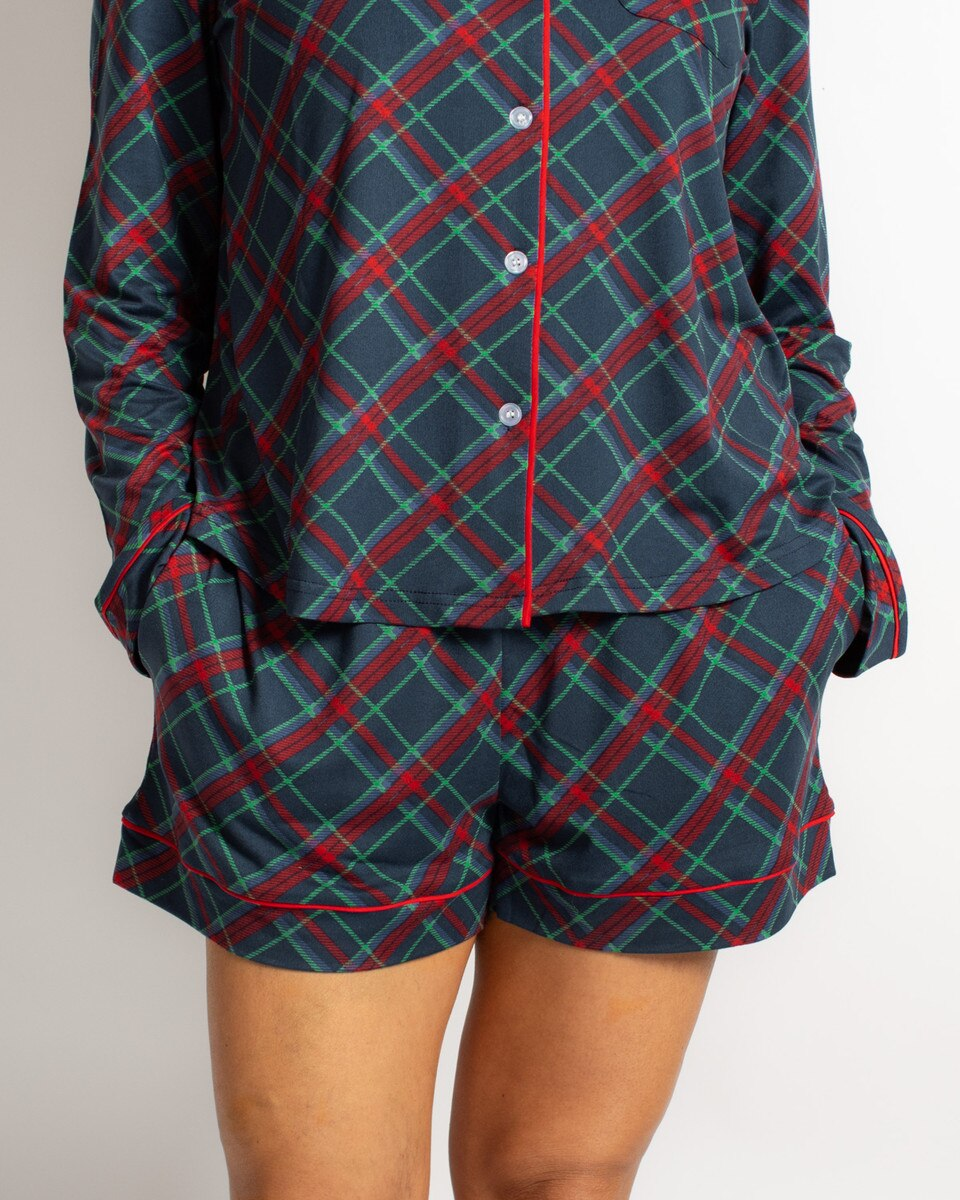 Layton Plaid Sleep Shorts
