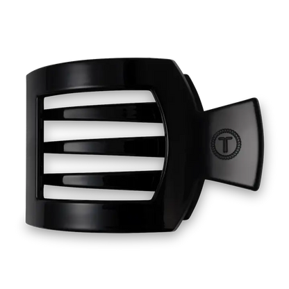 Square Flat Hair Clip | Jet Black | Medium
