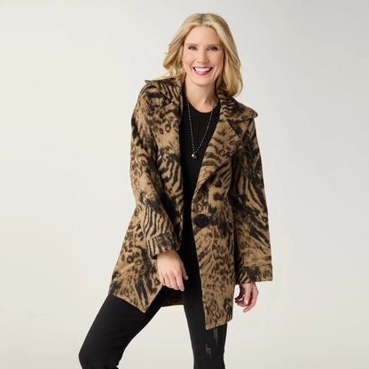 Brushed Notch Collar Jacket