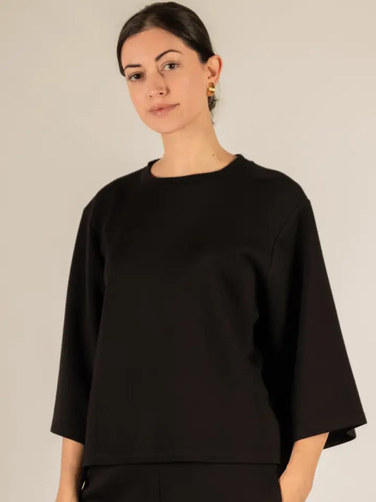 Butter Modal 3/4 Sleeve Round Neck Top