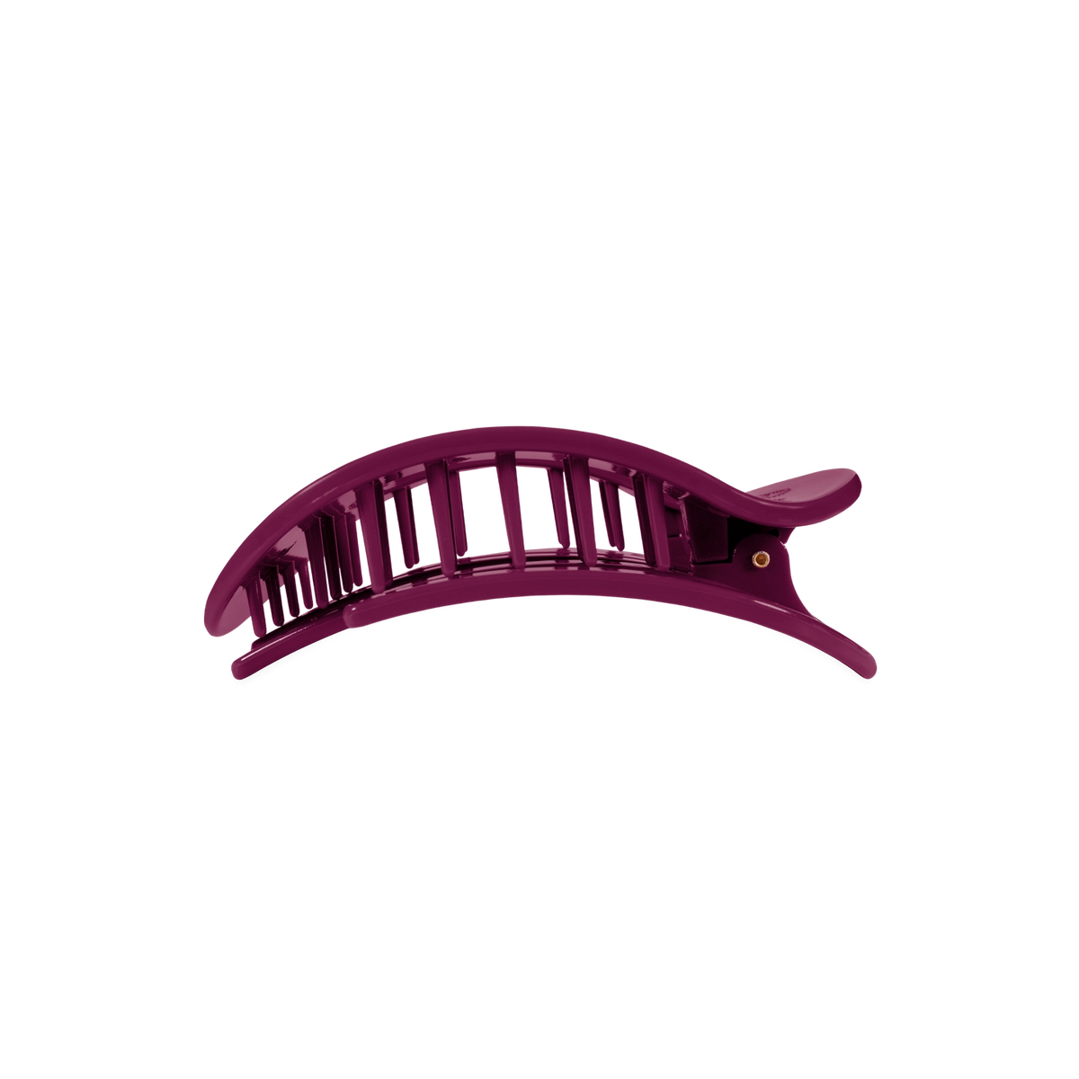 Flat Round Hair Clip | Mulberry |  Medium