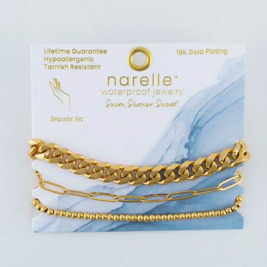 Narelle Curb Chain Bracelet Set