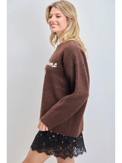 Left My Heart Out West Sweater