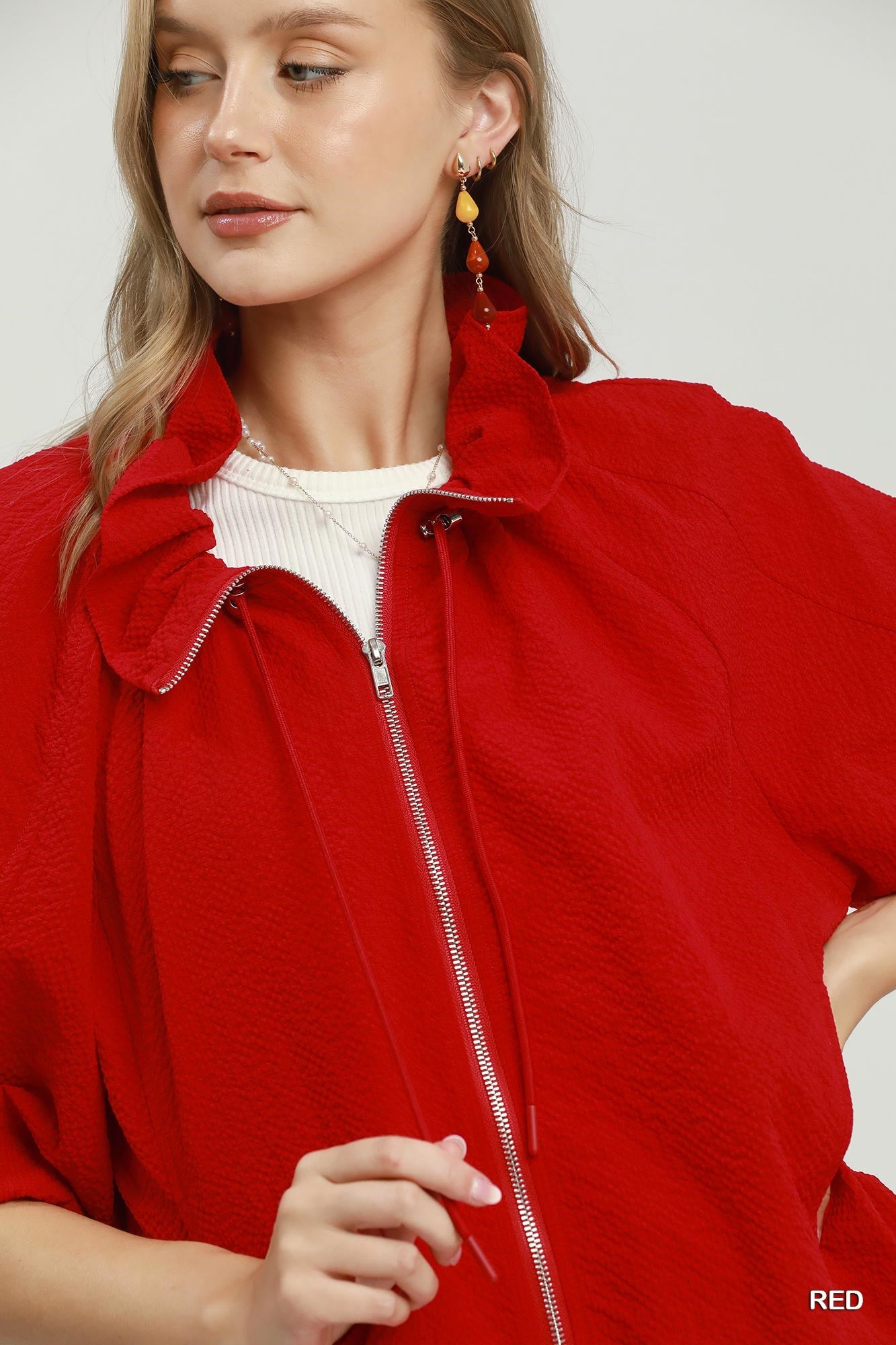 Zip-Front Bomber Jacket | 3 Colors Available