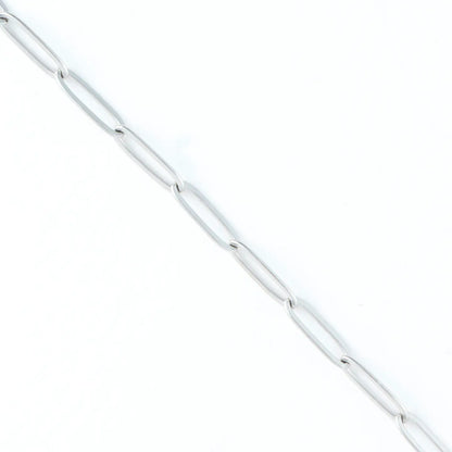 Narelle Silver Paperclip Chain 18" Waterproof Necklace
