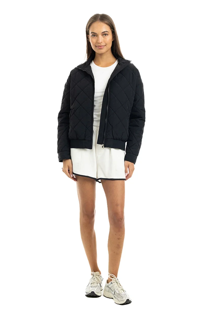Sporty Diamond Quilted Jacket