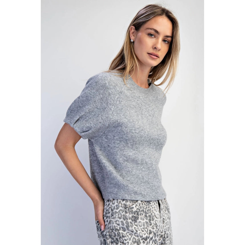 Raglan Puff Sleeve Sweater | 2 Colors Available