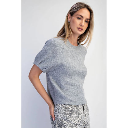 Raglan Puff Sleeve Sweater | 2 Colors Available