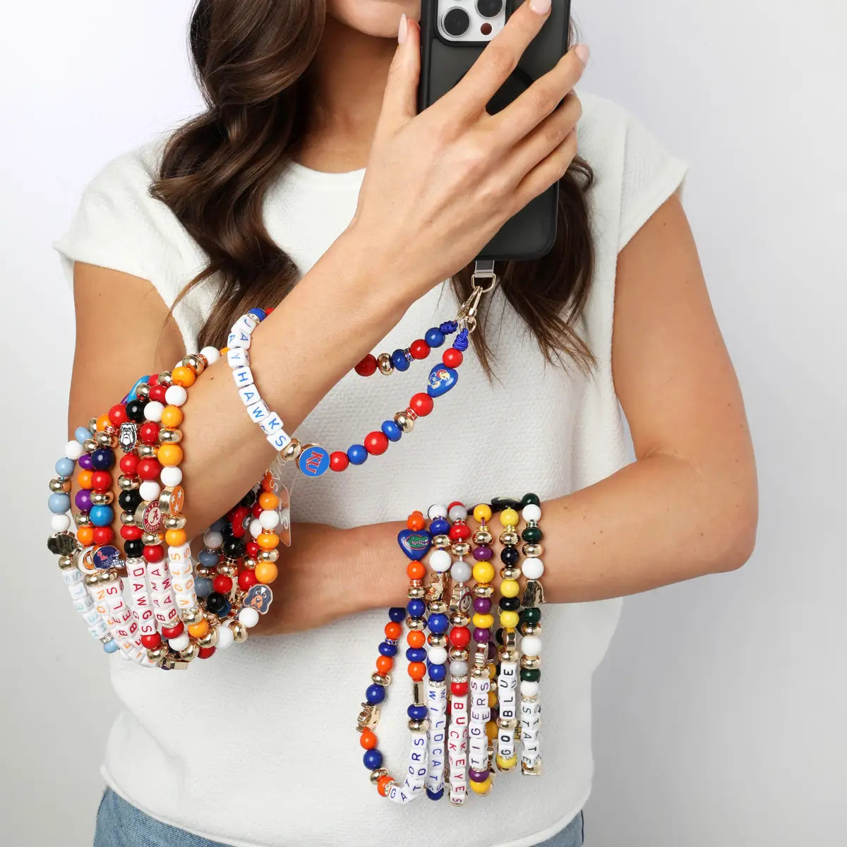 Kentucky Wildcats Beaded Cellphone Wristlet