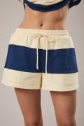 High Waist Color Block Shorts
