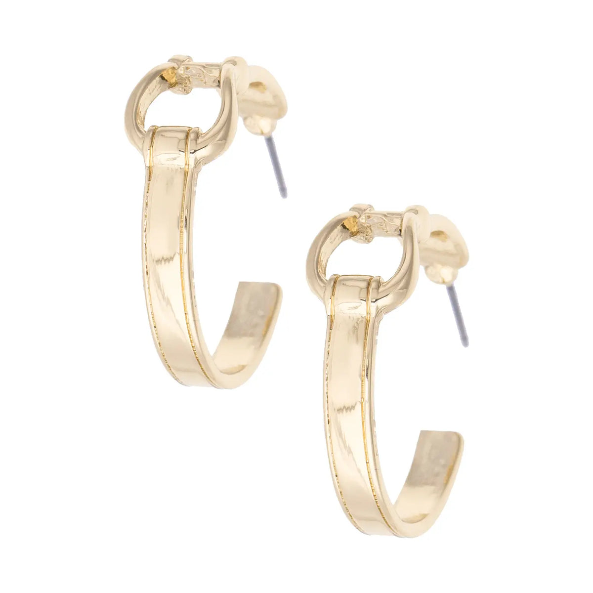 Henry Horsebit Hoop Earrings