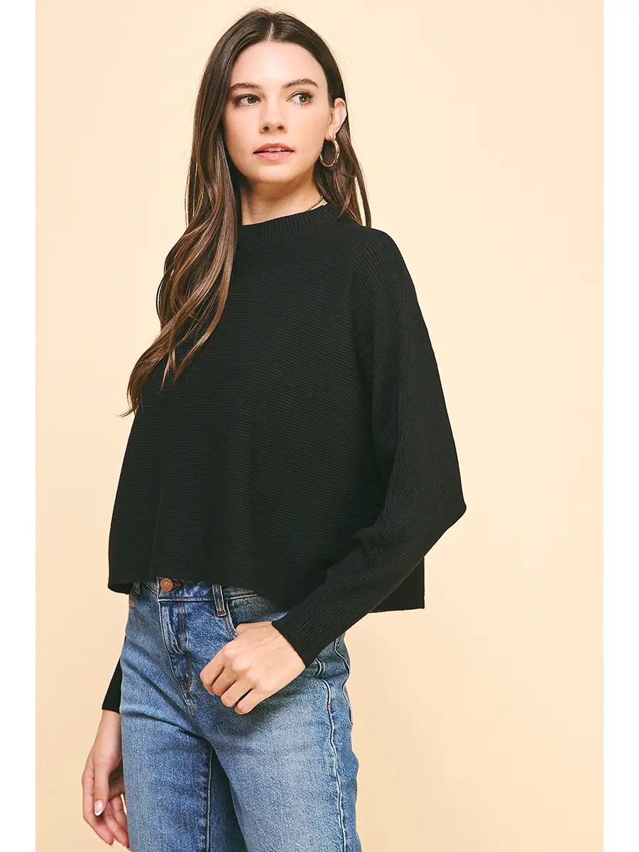 Dolman Sleeves Sweater Top