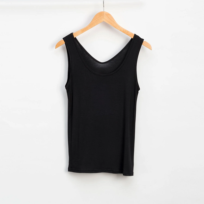 Black Reversible Neckline Tank Top
