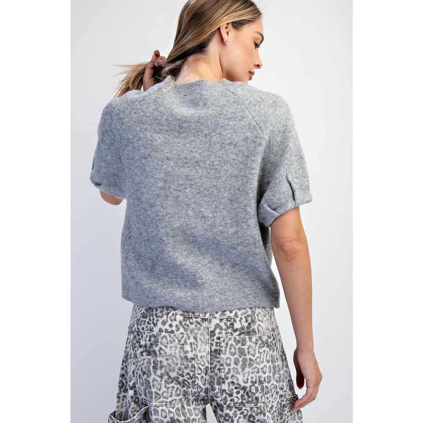 Raglan Puff Sleeve Sweater | 2 Colors Available