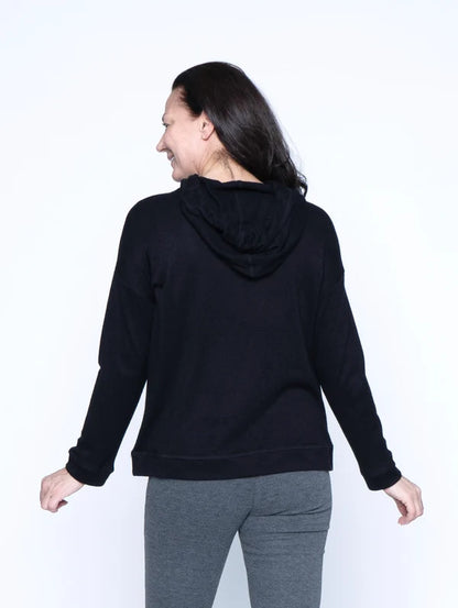 Sweater Knit Pullover Hoodie