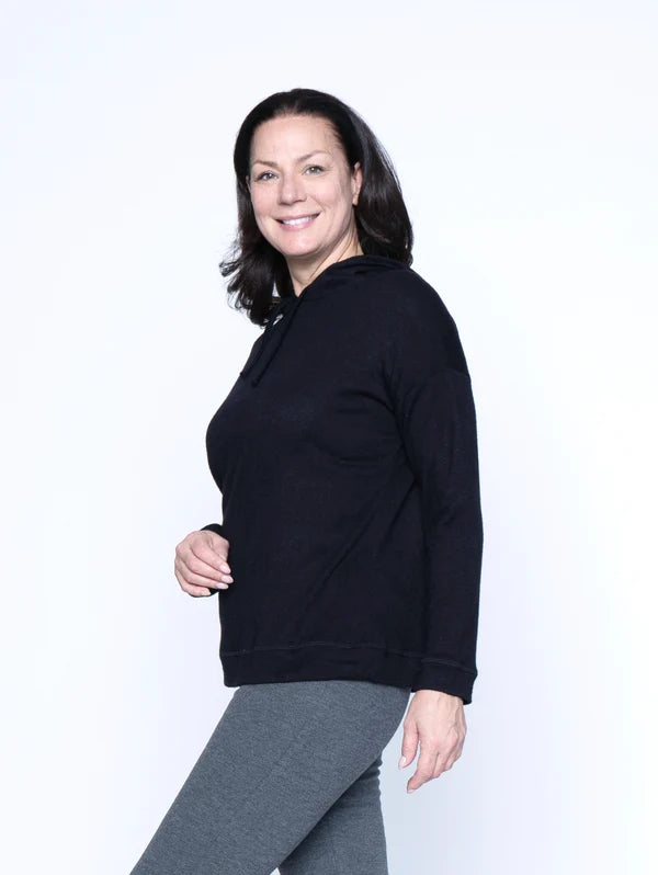 Sweater Knit Pullover Hoodie