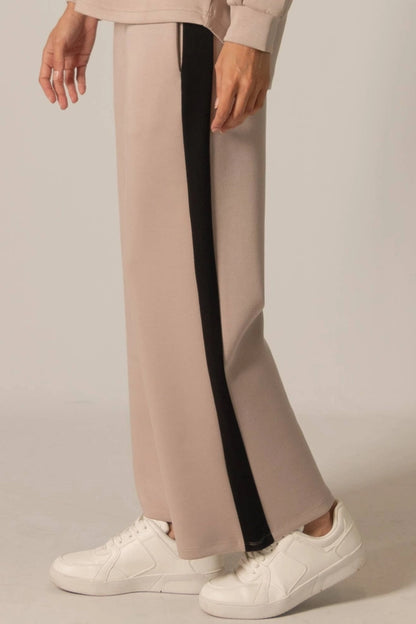 Butter Modal Side Stripe Wide Leg Pants