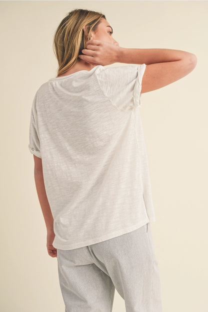 Zoie V-Neck Short Sleeve Top