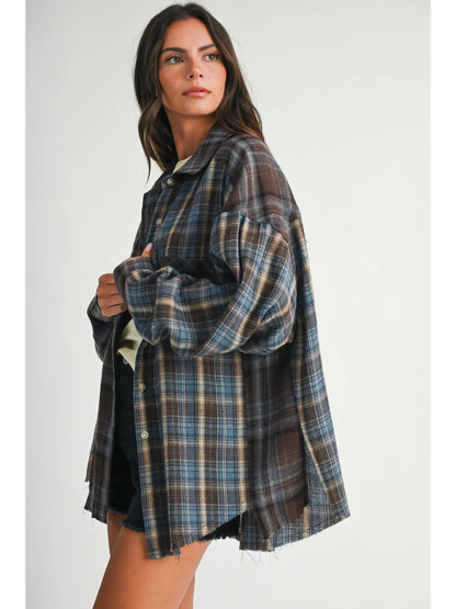 Kambrie Plaid Flannel Shirt