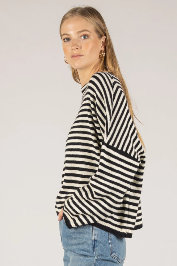 Striped T-Body Sweater