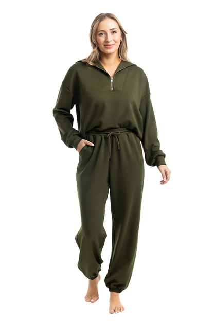Olive Scuba Top