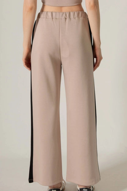 Butter Modal Side Stripe Wide Leg Pants