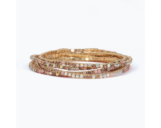 6 Strand Crystal Bracelet