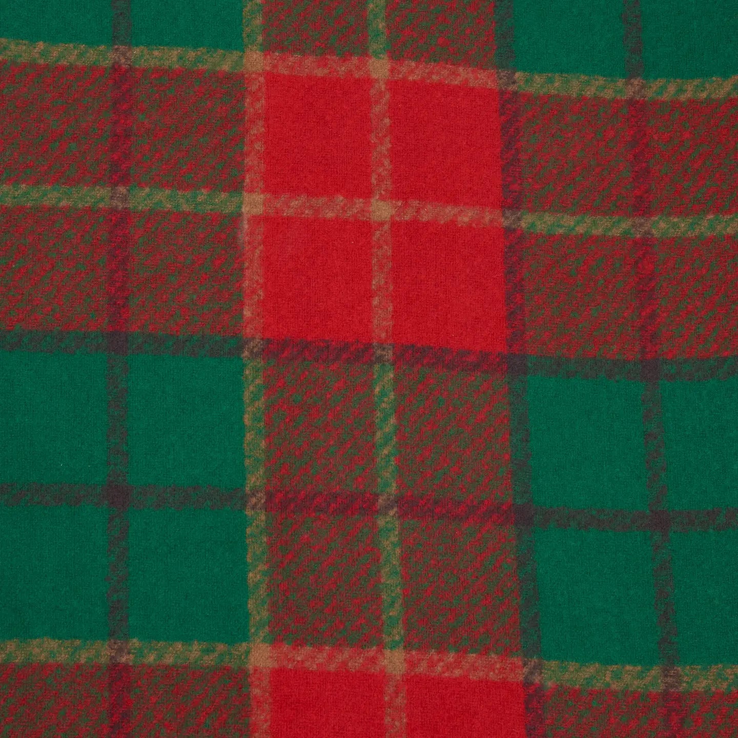 Kylie Windowpane Red Plaid Fringe Scarf