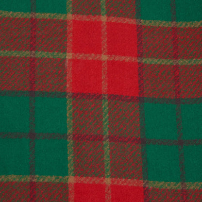 Kylie Windowpane Red Plaid Fringe Scarf
