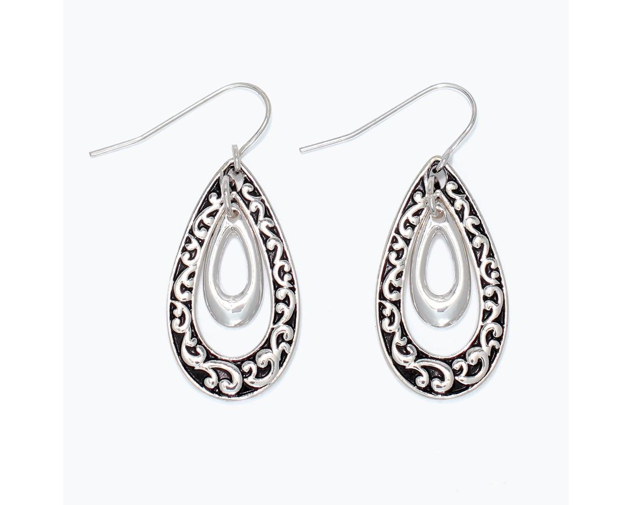 Filigree Teardrop Earrings