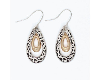 Filigree Teardrop Earrings