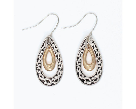 Filigree Teardrop Earrings