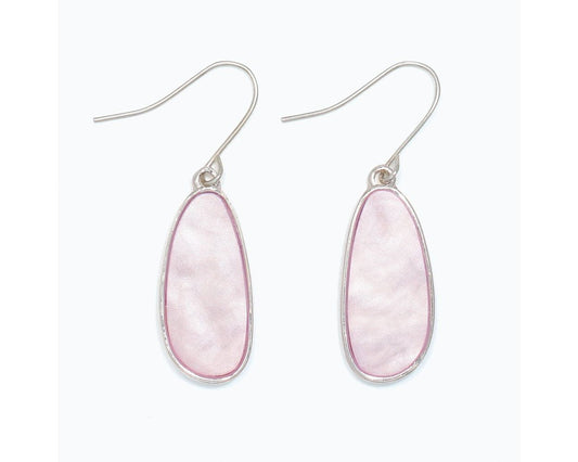 Genuine Shell in Silver Earrings