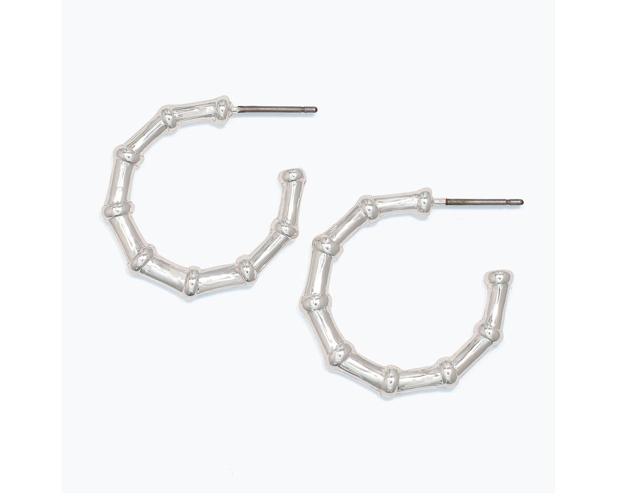Bamboo Hoop Earrings